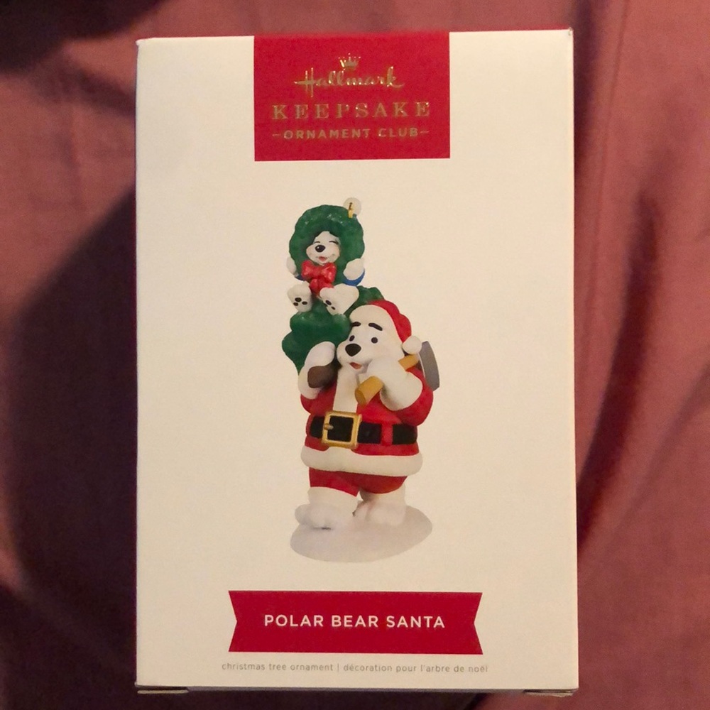 Hallmark 2022 keepsake ornament club- polar bear Santa ornament (magic sound)